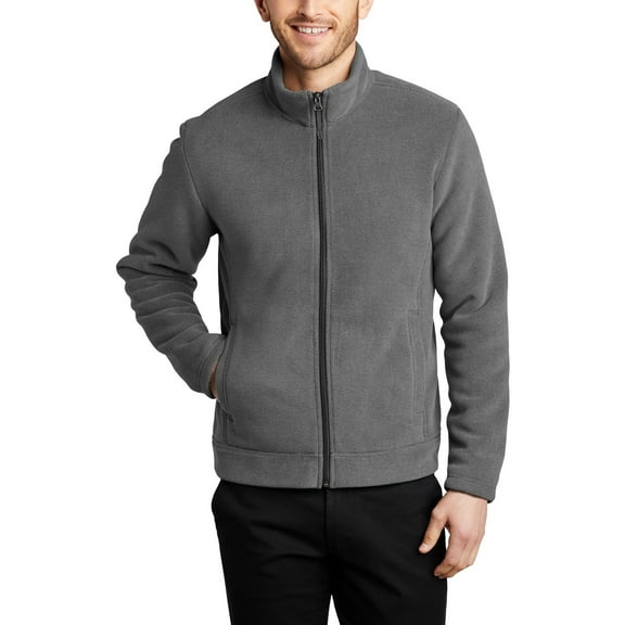JustBlanks Ultra Warm Brushed Fleece Full Zip Jacket Polyester Bonded High Pile Lining Stand Collar Long Sleeves
