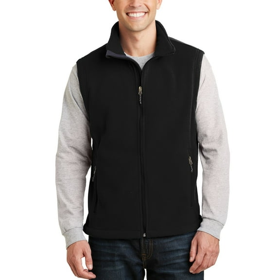 JustBlanks Value Fleece Vest Lightweight Polyester Full Zip Stand Up Collar Sleeveless
