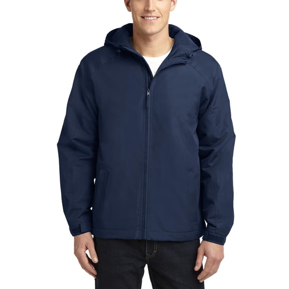 JustBlanks Mens Hooded Charger Jacket with Fleece Lining Insulated Sleeves