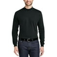 thumbnail image 1 of JustBlanks Mens Interlock Knit Mock Turtleneck Long Sleeve Shirt Soft Cotton Blend Comfortable Fit, 1 of 1