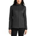 thumbnail image 1 of JustBlanks Womens Full Zip Active Soft Shell Jacket Water Resistant Breathable Adjustable Hem, 1 of 1