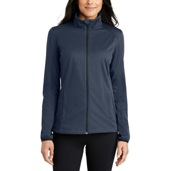 JustBlanks Womens Full Zip Active Soft Shell Jacket Water Resistant Breathable Adjustable Hem