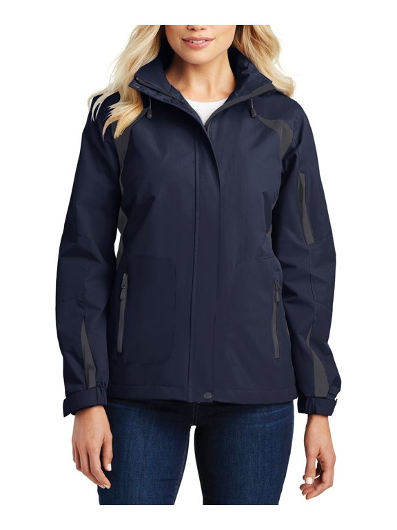 Just Blanks Ladies All-Season II Jacket Sleeve Lining For Easy On/Off Critically Seam-Sealed For Added Waterproof Protection, True Navy/Iron Grey, 4XL