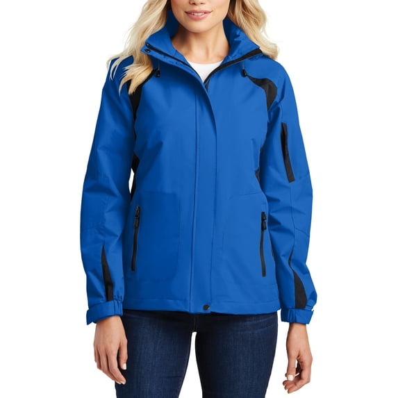 JustBlanks Womens Waterproof Full Zip All Season Jacket with Hood Microfleece Lined Adjustable Fit