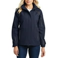 thumbnail image 1 of JustBlanks Womens Waterproof Full Zip All Season Jacket with Hood Microfleece Lined Adjustable Fit, 1 of 1