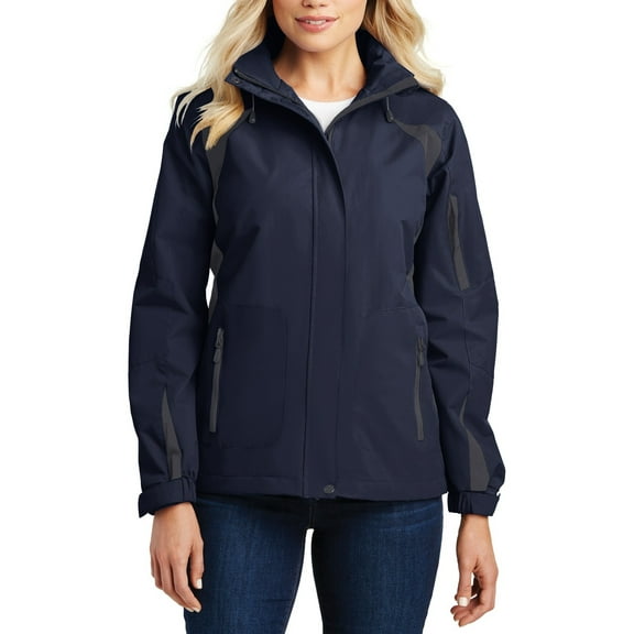 JustBlanks Womens Waterproof Full Zip All Season Jacket with Hood Microfleece Lined Adjustable Fit