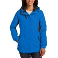 thumbnail image 1 of JustBlanks Womens Waterproof Nylon Full Zip Hooded Jacket with Adjustable Hem Long Sleeves, 1 of 1