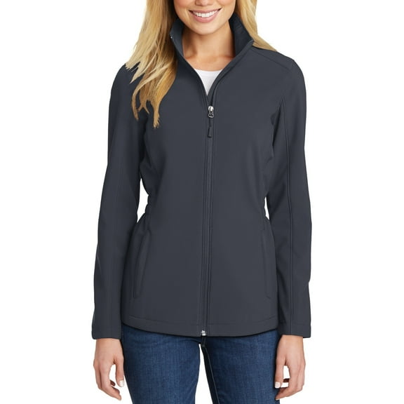 JustBlanks Ladies Cinch Waist Soft Shell Jacket Full Zip Water Resistant Adjustable Waist Long Sleeves