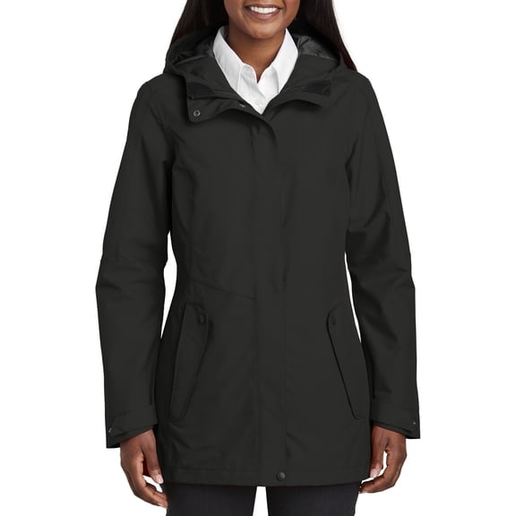 JustBlanks Womens Weather Resistant Collective Outer Shell Jacket Waterproof Breathable Adjustable Hood