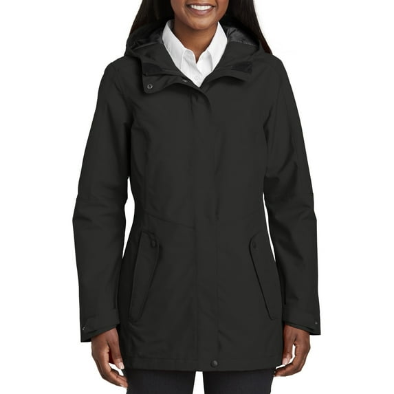 JustBlanks Womens Weather Resistant Collective Outer Shell Jacket Waterproof Breathable Adjustable Hood