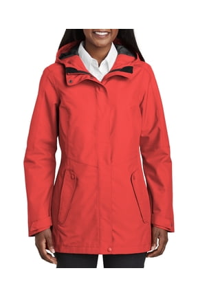 Womens Weather Resistant Collective Outer Shell Jacket Waterproof Breathable Adjustable Hood