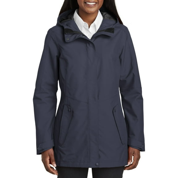 JustBlanks Womens Weather Resistant Collective Outer Shell Jacket Waterproof Breathable Adjustable Hood