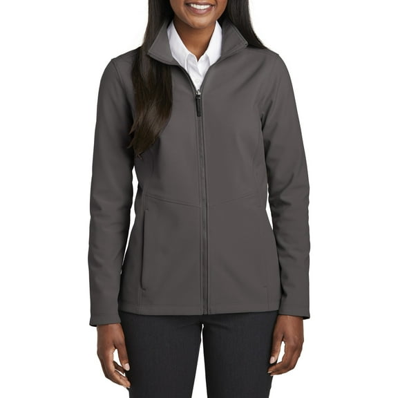 Just Blanks Ladies Collective Soft Shell Jacket, Graphite, 4XL