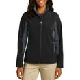 thumbnail image 1 of JustBlanks Womens Core Colorblock Soft Shell Jacket with Water Resistant Fabric, 1 of 1