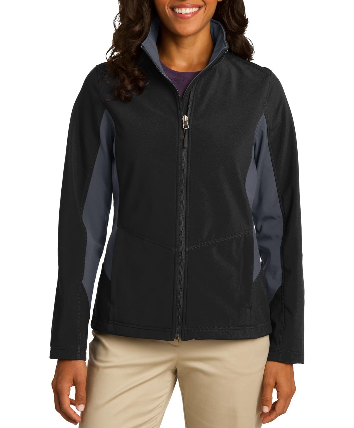 JustBlanks Womens Core Colorblock Soft Shell Jacket with Water ...