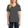 thumbnail image 1 of JustBlanks Womens V Neck Short Sleeve 100 Cotton Lightweight Jersey Knit T Shirt, 1 of 1