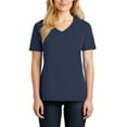 thumbnail image 1 of JustBlanks Womens V Neck Short Sleeve 100 Cotton Lightweight Jersey Knit T Shirt, 1 of 1