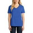 thumbnail image 1 of JustBlanks Womens V Neck Short Sleeve 100 Cotton Lightweight Jersey Knit T Shirt, 1 of 1