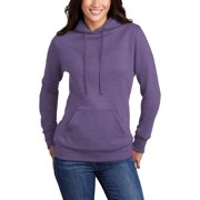 JustBlanks Ladies Core Fleece Pullover Hooded Sweatshirt Soft Cotton Poly Blend Rib Knit Cuffs Hem