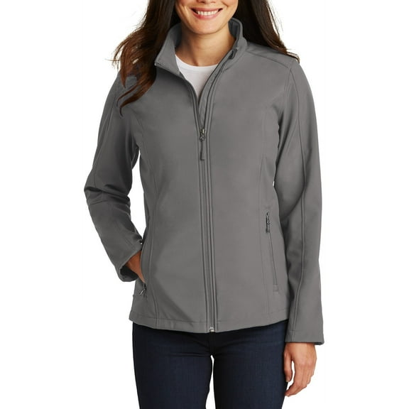 JustBlanks Womens Soft Shell Jacket Polyester Microfleece Lined Full Zip Stand Collar Long Sleeve
