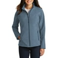 thumbnail image 1 of JustBlanks Womens Soft Shell Jacket Polyester Microfleece Lined Full Zip Stand Collar Long Sleeve, 1 of 1