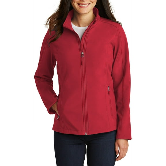 JustBlanks Womens Soft Shell Jacket Polyester Microfleece Lined Full Zip Stand Collar Long Sleeve