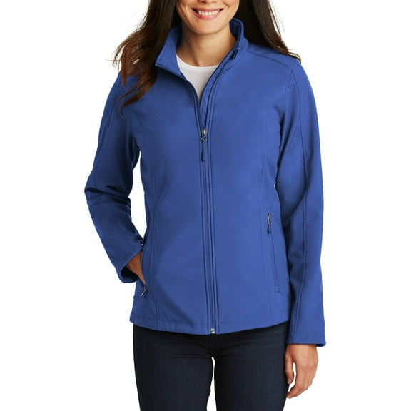 JustBlanks Womens Soft Shell Jacket Polyester Microfleece Lined Full Zip Stand Collar Long Sleeve