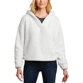 thumbnail image 1 of JustBlanks Womens Cozy Fleece Hoodie Ultra Soft Sherpa Fleece Drop Shoulder Open Hem Cuffs Three Panel Hood, 1 of 1