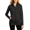 thumbnail image 1 of JustBlanks Womens Striated Fleece Jacket with Full Zip Pockets, 1 of 1