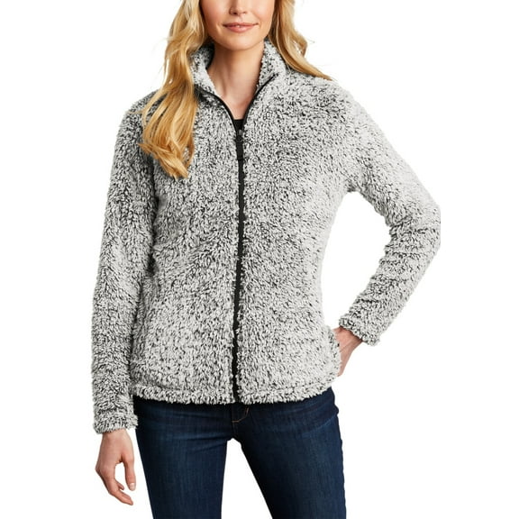 JustBlanks Womens Full Zip Cozy Fleece Jacket 100 Polyester Long Sleeve Stand Collar
