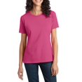 thumbnail image 1 of Just Blanks Ladies Essential Ring Spun Cotton T-Shirt, Sangria, 3XL, 1 of 1