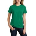thumbnail image 1 of JustBlanks Womens Essential Soft Cotton Comfortable Fit Short Sleeve Rib Knit Collar T-Shirt, 1 of 1
