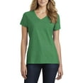 thumbnail image 1 of JustBlanks Womens V Neck Short Sleeve Cotton Poly Blend Lightweight Casual T-Shirt, 1 of 1