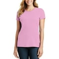 thumbnail image 1 of JustBlanks Womens Short Sleeve Cotton Blend Crewneck T Shirt, 1 of 1