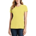 thumbnail image 1 of JustBlanks Womens Short Sleeve Cotton Blend Crewneck T Shirt, 1 of 1
