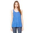thumbnail image 1 of Just Blanks Ladies' Flowy Racerback Tank, TRUE ROYAL MARB, S, 1 of 1