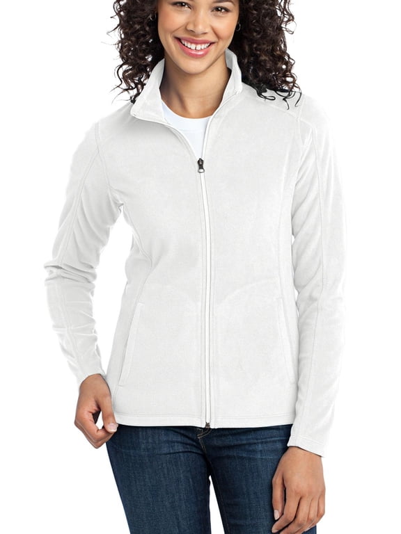 Womens Lightweight Microfleece Jacket Warm Soft Anti Pill Stylish Outerwear