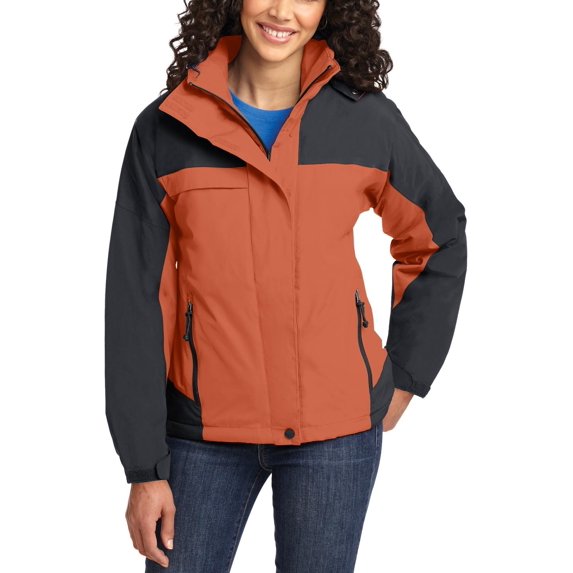 JustBlanks Ladies Waterproof Insulated Outdoor Jacket with Sherpa Fleece Lining Zip Off Hood