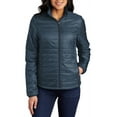 thumbnail image 1 of JustBlanks Womens Lightweight Packable Puffy Jacket Insulated Water Resistant with Stand Collar Full Sleeves, 1 of 1