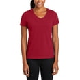 thumbnail image 1 of JustBlanks Womens Performance Blend V Neck Moisture Wicking Short Sleeve T Shirt, 1 of 1