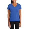thumbnail image 1 of JustBlanks Womens Performance Blend V Neck Moisture Wicking Short Sleeve T Shirt, 1 of 1