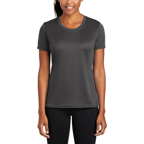 JustBlanks Womens Performance Moisture Wicking Crew Neck Short Sleeve T-Shirt