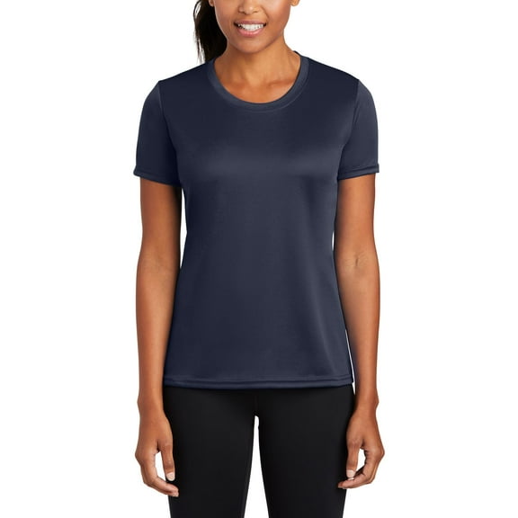 JustBlanks Womens Performance Moisture Wicking Crew Neck Short Sleeve T-Shirt