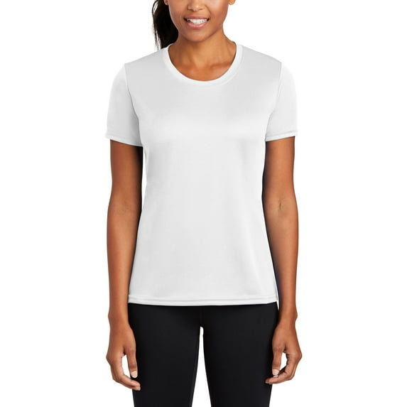 JustBlanks Womens Performance Moisture Wicking Crew Neck Short Sleeve T-Shirt