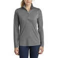 thumbnail image 1 of JustBlanks Womens Tri Blend Wicking 1 4 Zip Pullover with Cadet Collar, 1 of 1