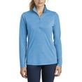 thumbnail image 1 of JustBlanks Womens Tri Blend Wicking 1 4 Zip Pullover with Cadet Collar, 1 of 1