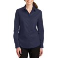 thumbnail image 1 of JustBlanks Womens SuperPro Twill Shirt Wrinkle Resistant Stain Release Long Sleeve Button Up, 1 of 1