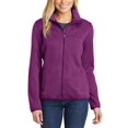 thumbnail image 1 of JustBlanks Womens Sweater Fleece Jacket Soft Polyester Blend Full Zip Stand Collar Long Sleeves, 1 of 1