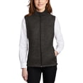 thumbnail image 1 of JustBlanks Womens Sweater Fleece Vest 8.8 oz 100 Polyester Twill Taped Neck Sleeveless Design, 1 of 1