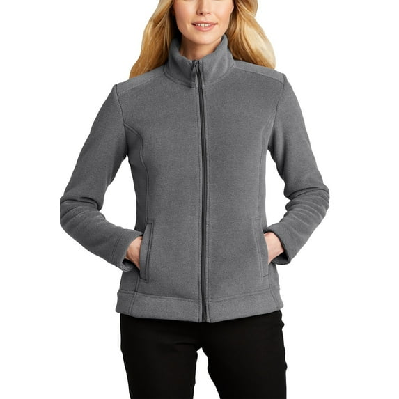 JustBlanks Womens Ultra Warm Full Zip Brushed Fleece Jacket Polyester Long Sleeve Stand Collar